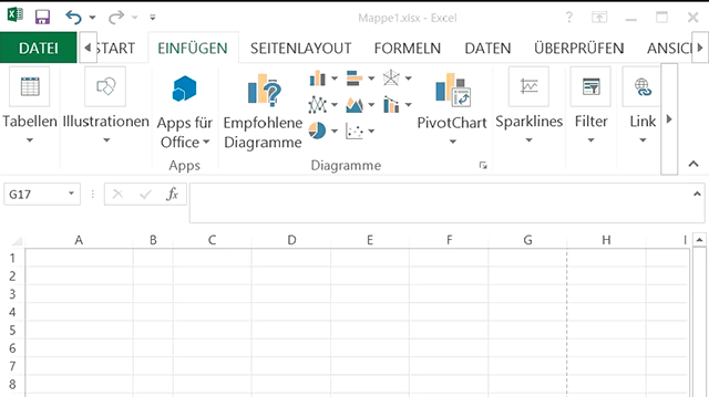 Stempel mit einer Excel-Datei