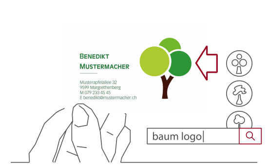 Cartes de visite recto-verso avec choix du logo et suggestions de mise en page