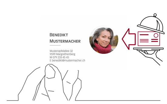 Cartes de visite recto-verso avec service complet