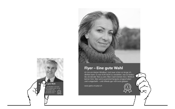 Flyer schwarz-weiss ungefalzt Flyer schwarz-weiss ungefalzt