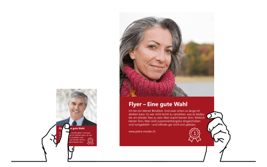 Flyer 4-farbig ungefalzt